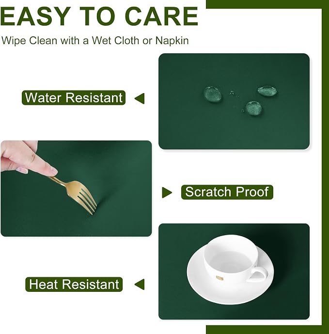 DWCN Rectangle Christmas Tablecloth - 60 x 84 Inch - Wrinkle Resistant Washable Table Cloth, Decorative Fabric Table Cover for Kitchen Dining Room Party and Outdoor Use, Hunter Green