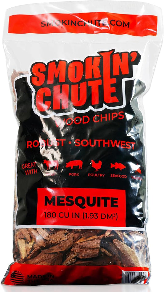 Smokin' Chute Mesquite Wood Chips Specially Designed and Hand Sorted to Work with The System