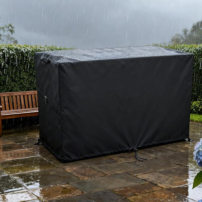 Outdoor Storage Box Cover，Waterproof Resin Storage Bin Cover Deck Box Covers-20"L x 16"W x 22"H