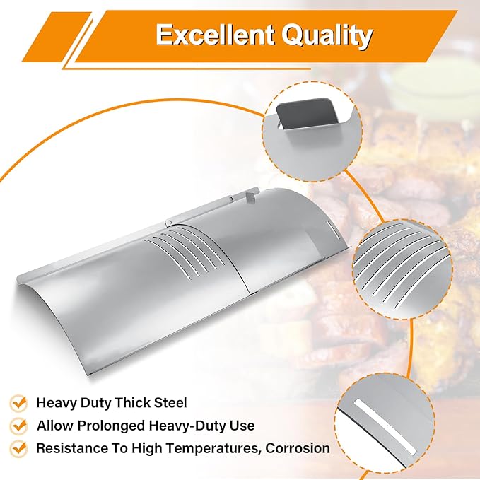 Flame Broiler Kit for Pit Boss 1000 Series Pellet Grills with Slide Cover and Bottom, Grill Replacement Parts for Pit Boss Austin XL/PB1000XLW1, Rancher XL/PB1000R1, PB1000NC1, PB1000SC1, PB1000SC2