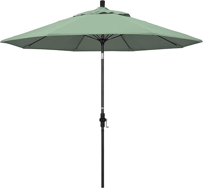 California Umbrella 9' Round Aluminum Pole Fiberglass Rib Market Umbrella