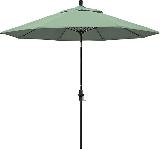 California Umbrella 9' Round Aluminum Pole Fiberglass Rib Market Umbrella
