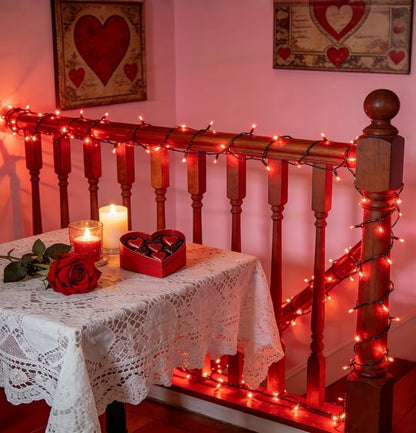 240FT Valentine Lights Outdoor, 750 LED Valentine Decoration Lights with 12 Modes & Timer Memory, Dimmable Plug in Waterproof Xmas Light for Yard Trees Wedding Party Holiday Valentine Decor