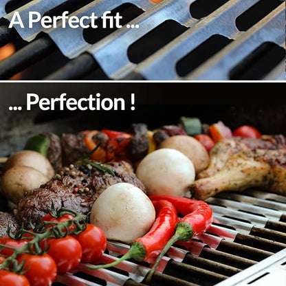 Food Grade Aluminum Disposable Grill Grate Liners, Pack of 12 Grill Toppers/Liners (12 x 20 Inch)