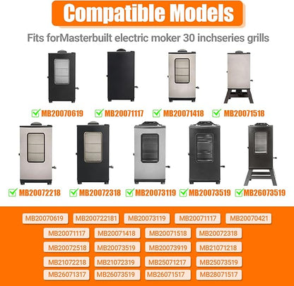 Rack for Masterbuilt Electric Smoker Parts for 30-inch Digital Electric Vertical BBQ Smoker Grates for Masterbuilt MB20071117 MB20070421 MB20070210 MB20073519 MB26073519, 14.6" x 12.2"