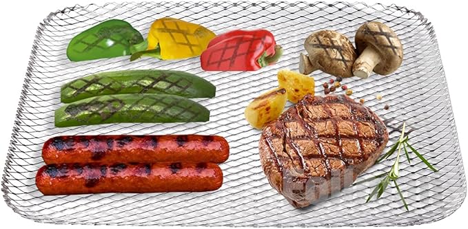 Foilman Grill Toppers - Clean Grill BBQ Disposable Toppers- 16 x 12Inch - (10 Pack) -Your Hot Dogs Will Never Fall Through The Cracks Again