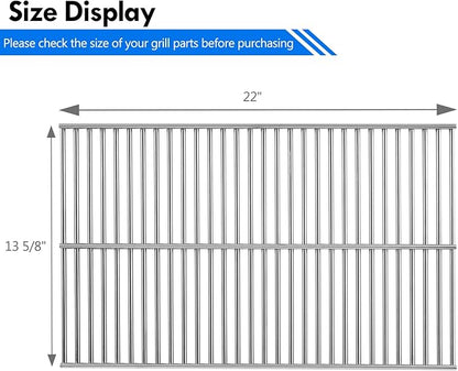 Gggratess Briquette Rock Grate Replacement Part for MHP Grill Parts WNK TJK AMCW AMCT Series Stainless Steel Grill Grate TJK2 WNK4DD WNK4 Ceramic Briquette Bottom Rock GG-Grate-SS