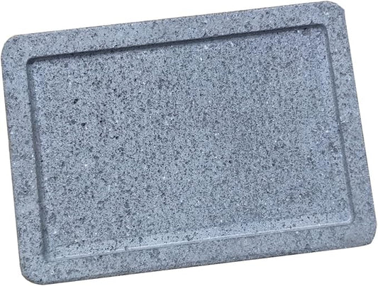 WANLIAN Lava Grill Steak Stone,Grilling Stone,Tabletop Grill Cooking Stone,11.8x7.9 x1in Grilling Plate for Oven and Barbecue Cooking Meat,Fish,Vegetable and Pizza