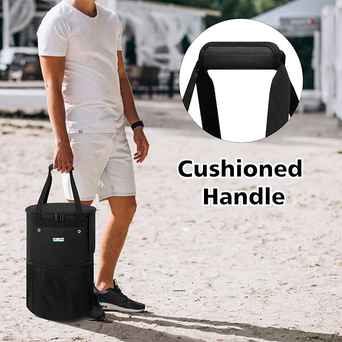 Propane Tank Cover Bag 20lb, WITSTEP Heavy Duty Propane Tank Cover Carrier Bag with Side Flip Flap and 4 Ventilated Holes, Water & Wear Resistant Propane Cylinder Storage Bag for Home & Outdoor Use