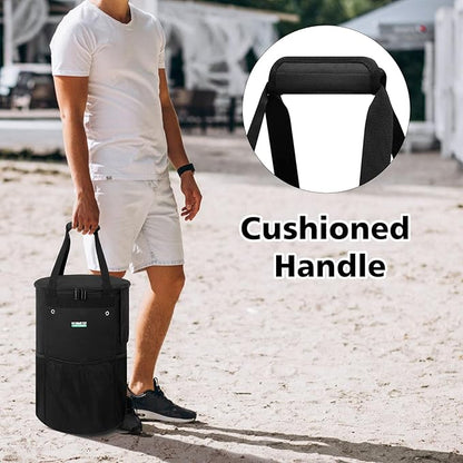 Propane Tank Cover Bag 20lb, WITSTEP Heavy Duty Propane Tank Cover Carrier Bag with Side Flip Flap and 4 Ventilated Holes, Water & Wear Resistant Propane Cylinder Storage Bag for Home & Outdoor Use