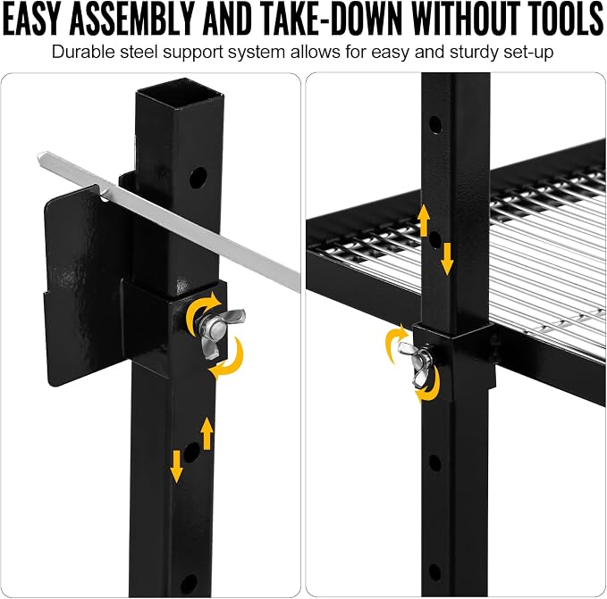 Grill Rotisserie Kit BBQ Rotisserie Kit For For Outdoor Camping Party DC 3V Motor And Height Adjustable Universal Roaster Stand