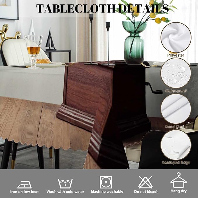 Swono Gramophone Table Cover Vintage Gramophone Phonograph Music 50x72 Inch Table Cloth for Rectangle Tables Buffet Parties Coffee BBQ and Dinning Tablecloth