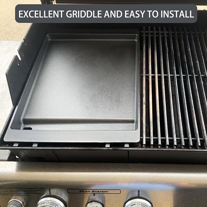7599 Genesis II Grill Griddle Replacement Parts for Weber Genesis ii E-310 E-315 S-335 S-345 SE-310 S-335 LX S-340 LX E-340 E-610 Grill Parts Genesis 2 300 600 Series Cast Iron Flat Top Griddle Plate