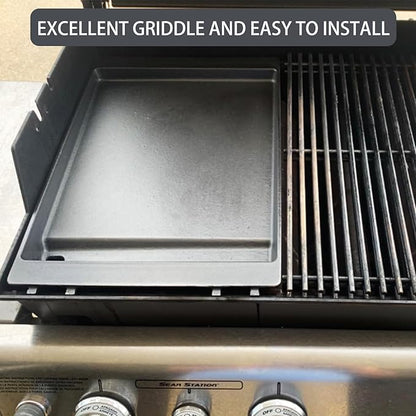 7599 Genesis II Grill Griddle Replacement Parts for Weber Genesis ii E-310 E-315 S-335 S-345 SE-310 S-335 LX S-340 LX E-340 E-610 Grill Parts Genesis 2 300 600 Series Cast Iron Flat Top Griddle Plate