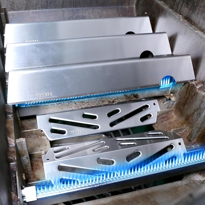 SUS304 GS4 Genesis II Flavorizer Bars for Weber Genesis II/LX 300 Series, Grill Parts for Weber Genesis 2 E310, Genesis II E310, II E-330/335, LX S/E340 Grills, 17" Replacements Parts for Weber 66795