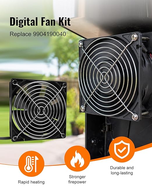 Fan and Lid/Door Switch Replacement Kit Compatible with Masterbuilt Gravity Series 560 1050 800 Digital Charcoal Grill and Smoker Combo, Replace 9904190041 9904190045 9904190040