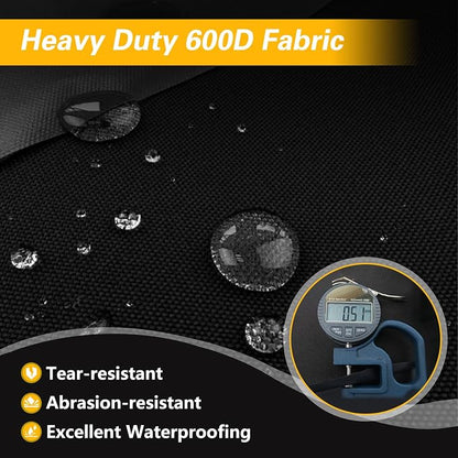 EVRBUL Portable Griddle Cover Fit for Blackstone and Pit Boss 2 Burner Tabletop Griddle, 600D PVC Coating Tabletop Grill Cover Fit for Royal Gourmet 3 Burners Flat Top Gas Grill, 29.5" x 25" x 13"