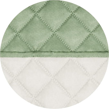 PureFit Reversible Quilted Couch Covers for Dogs Sofa Cover 4 Seater 88" | Sage Green/Ivory, Water Resistant Couch Protector, Washable Pet Couch Cover with Non Slip and Elastic Straps For Kids