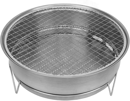Charcoal Barbecue Grill compact and portable, Korean BBQ Grill efficient heating of iron material, Charcoal Stove ample grilling area for outdoor BBQ activities