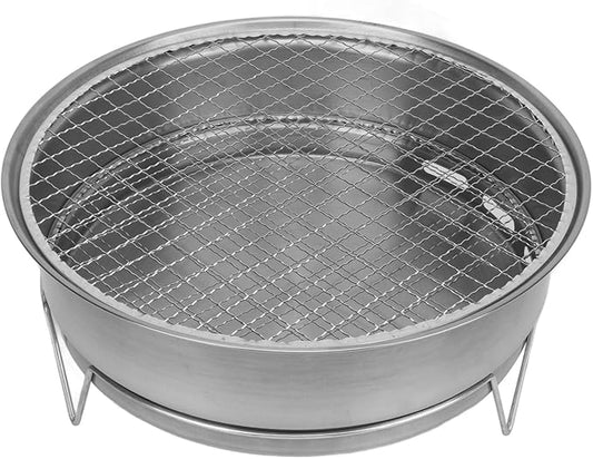 Charcoal Barbecue Grill compact and portable, Korean BBQ Grill efficient heating of iron material, Charcoal Stove ample grilling area for outdoor BBQ activities