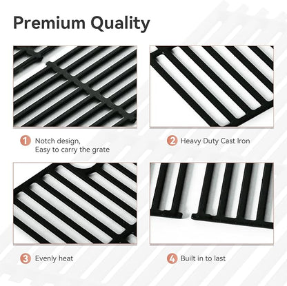 463448021 Cast Iron Cooking Grates for Charbroil Performance 463448021 463449021 463466522 463455021 5 Burner Grill,17 Inch Cooking Grids for Charbroil Replaces Parts G426-0004-W1 G426-0005-W1
