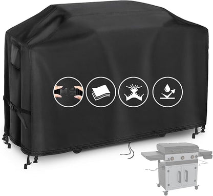 Grill Cover for Blackstone Bronco 28" XL Griddle w/Cabinet 2418 | Heavy Duty Waterproof Griddle Cover for 3 Burner Omnivore Griddle w/Hood 2316 2403 2080 2007 1858 2287 5483