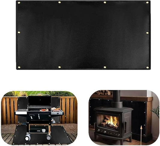 3' X 4' Heat Shield for the wall Behind the Grill, Fireproof Heat Shield for Grill,Protecting Deck Railing Wall from Grill Heat and Oil Stain,Prevent Fence and Wall from Being Blackened by BBQ Smoke.