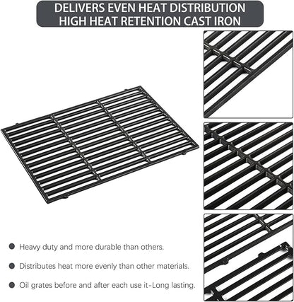 66097 Genesis ii E-410 Grill Grates Replacement Parts for Weber Genesis ii 400 Series II E-410 II SE-410 E-435 S-435 66089 GS4 Cooking Grates Accessories Kitchenaid 740-0781 720-0856V Cast Iron Grids