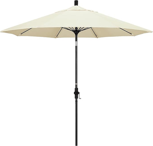 California Umbrella 9' Round Aluminum Pole Fiberglass Rib Market Umbrella