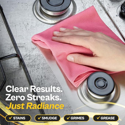 FLITZ Stainless Steel & Chrome Clean - 32oz Bottle, USA-Made Stainless Steel Cleaner Spray for Appliances - Grill, Fridge, Sink Stain Remover - Also Works on Aluminum Surfaces (1 Pack)