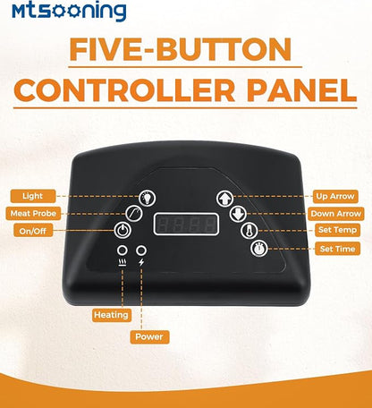 9907190002 Digital Control Panel LED Digital Display | Replacement for Masterbuilt MB20072418 MB20072618 and Other Smoker Grill Models