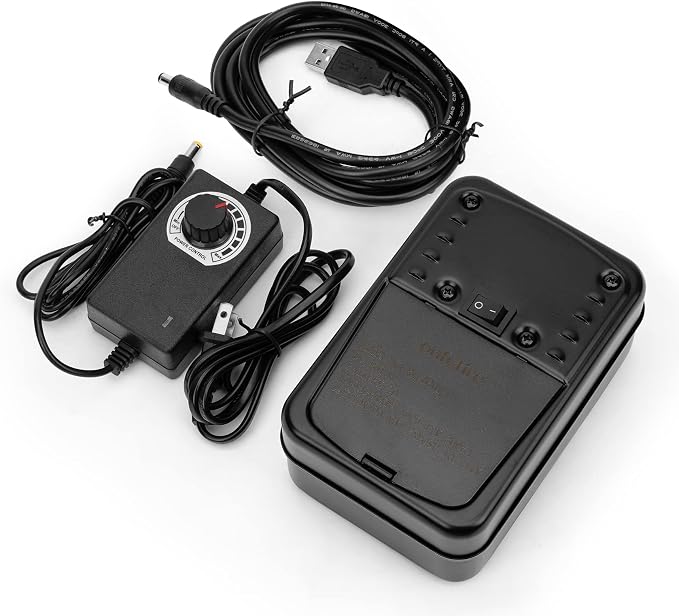 Onlyfire Universal Rotisserie Motor, Dual Use Electric BBQ Adjustable Speed Rotisserie Motor with USB Plug and Long Wire Adapter, Battery Powered Rotisserie Motor Cordless for BBQ, 110 Volt & 3.5 Watt