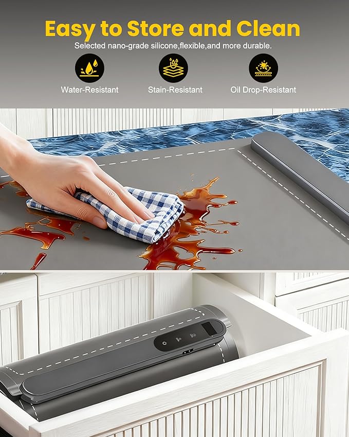 Upgrade Graphene Large Food Warming Mat 500W 24"x16" with Insulation Pad for Countertop, Chafing Dishes for Buffet, Food Warmer for Parties, Portable Heating Pad for Kitchen, 6-Level Temp 6-Hour Timer
