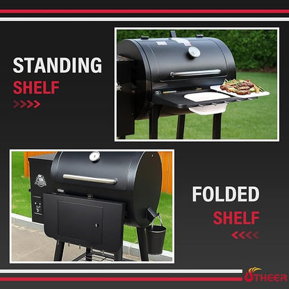 23.6 X 12.2 Folding Grill Shelf for Pit Boss 700DX 700FB 700FB2 800FB2, Easy-Check Fit Accessory for Outdoor Cooking or Use