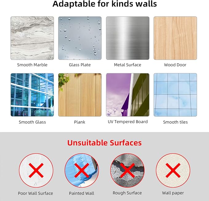 Large Adhesive Hooks 44Ib(Max), Wall Hooks Self-Adhesive Traceless Clear and Removable, Waterproof and Rustproof Hooks for Hanging for Home Bathroom Kitchen Office and Outdoor, 10-Pack
