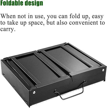Portable Charcoal Grill, Camping BBQ Grill for Outdoor Barbecue, Foldable Charcoal Grills BBQ Smoker for 1-8 People, Easy to Carry Camping Grill for Picnic Beach Patio Garden Party,A-1