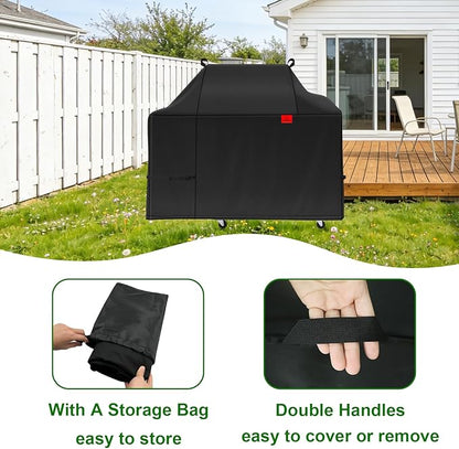 Grill Cover Fits Traeger Timberline Wood Pellet Grill (TBB86RLG),Outdoor Full-Length Heavy Duty Waterproof 600D BBQ Cover, Compared to Traeger BAC638 65" D x 29" W x 47" H