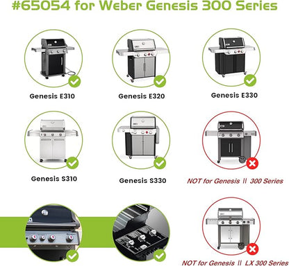 65054 Warming Rack for Weber Genesis 300 Series (2007-2016) E310 E320 E330 S310 S320 S330 Gas Grill Replacement Parts 81323 62749 Stainless Steel