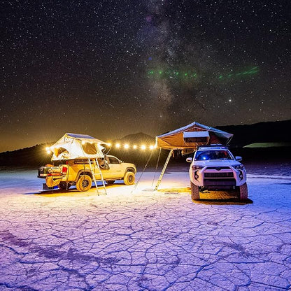 MPOWERD Luci Solar String Lights: Rechargeable via Solar and USB, Power Bank for Mobile Charging, 18’ or 44’, Waterproof, Lasts Up to 40 hrs, Up to 140 Lumens LEDs, Camping, Indoor/Outdoor Decorating