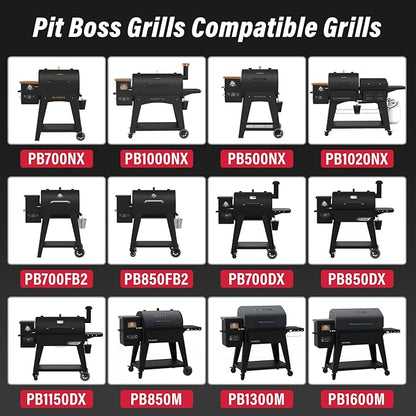 Heavy Duty Serving Tray Side Shelf for Pit Boss 700 820 Series pellet grill, Easy-Check Fit Accessory for Outdoor Cooking or Use