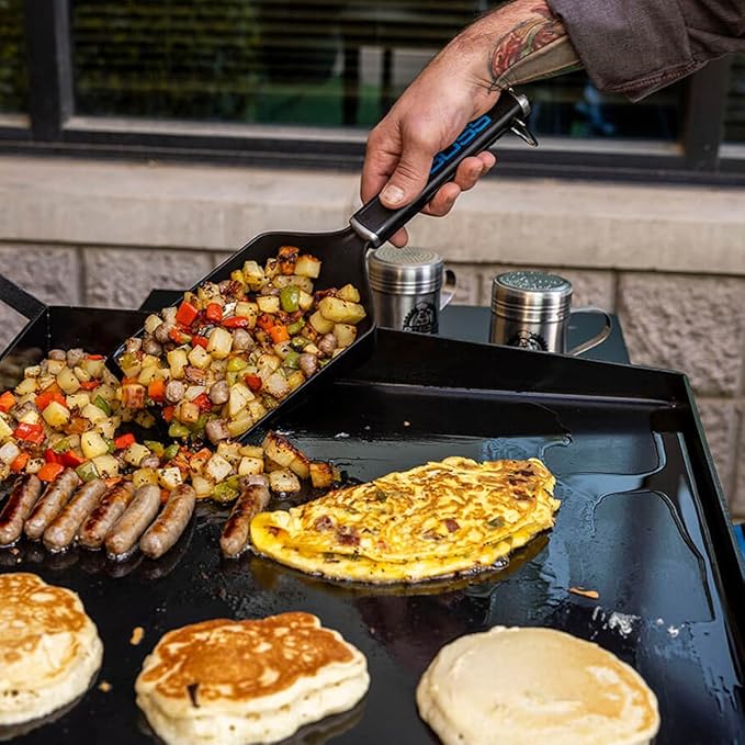 Pit Boss Ultimate Griddle Grub Shovel – Wide Griddle Spatula for Smash Burgers & Breakfast Foods, Nylon Polymer with Soft‑Touch Grip, Built‑in Bottle Opener