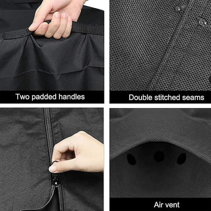 Mini Refrigerator Dust Cover Compatible with Midea WHD-113FSS1 Refrigerators, 420D Oxford Fabric Waterproof Dustproof Mini Fridge Freezer Cover Protector Refrigerator Covers