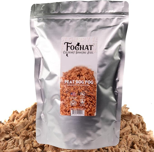 Foghat Cocktail Smoker Wood Chips - 100oz Peat Bog Fog Shavings for Smoker, Whiskey & Drink Infuser Kit - All Natural, Culinary Wood Smoking Chips for Hand held Cocktail Smoke Gun & Drink Smokers