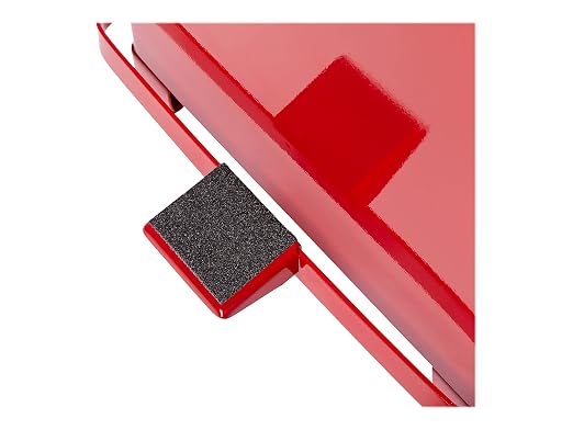 Rubbermaid Commercial Products Defenders Biohazard Steel Trash Can Step-On 4 GAL Red Hospital/Doctor's Office/Healthcare Facilities