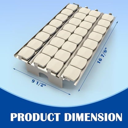 SafBbcue Heat Plate Flame Tamer with Ceramic Briquettes Replacement Parts for Lynx LDR27 LDR30 LIJ27 LIJ30 LDR42 LIJ42 LDR54 LIJ54 LSB1 LSB2 LBQ27 LBQ36 LBQ48