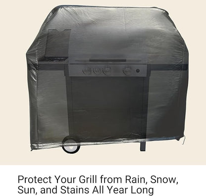 Formosa Covers 48-Inch Grill Cover – Heavy-Duty Waterproof Black Vinyl BBQ Cover – Fits Weber Spirit II E-210, Napoleon Rogue 365