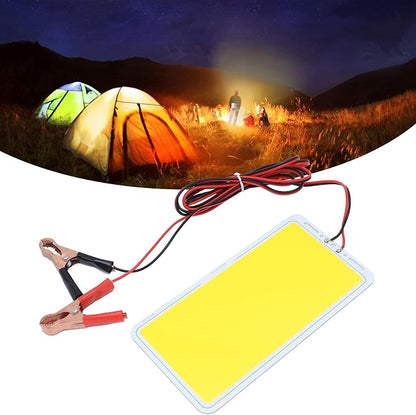 COB LED Panel Light, 70W 7000LM Bright 12V Light Source for Camping Tent Warm White Aluminum Board 220x112mm 1 Pack