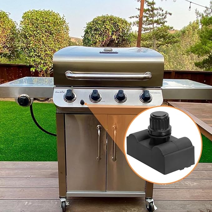 G515-0030-W2 Grill Igniter DHLG-5A for Charbroil Ignitor Replacement, 5 Outlet Electronic Ignition Module w/ Wires & 1 Push Button for Charbroil Grill Replacement Surefire Igniter, AA Battery Required