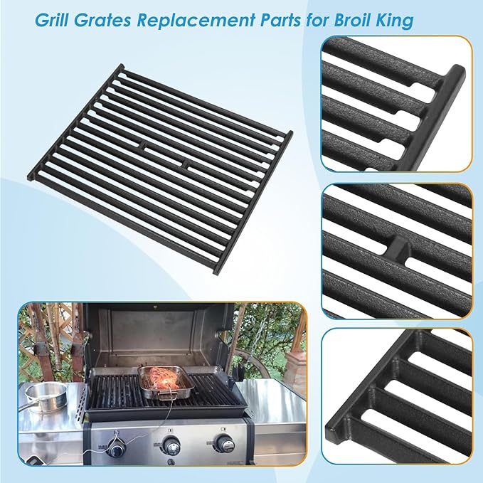 15 Inch Grill Grate for Broil King Grill Replacement Parts 9865-54 9453-54 9453-57 9453-64 9453-67 Signet 20, 90, 390 Crown 40, Grill Parts for Broil-Mate, Silver Chef, Sterling and More