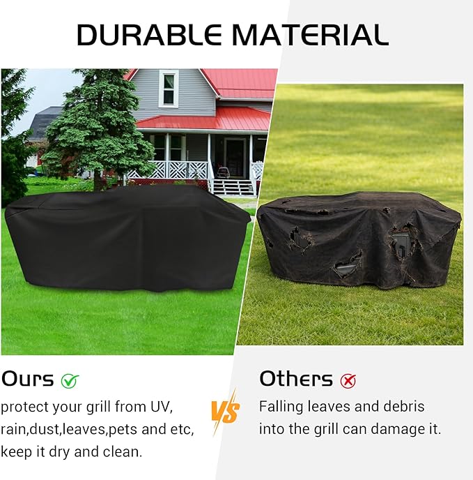 Outdoor Heavy Duty Waterproof Grill Cover for Blackstone Bronco 28" XL 3 Burner Griddle Vertical Pellet Smoker Combo,for Blackstone Griddle Cover Bronco Combo Griddle 2415 Grill Cover Accessories